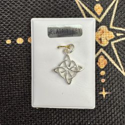 colgante de plata de ley nudo de bruja ecomagic