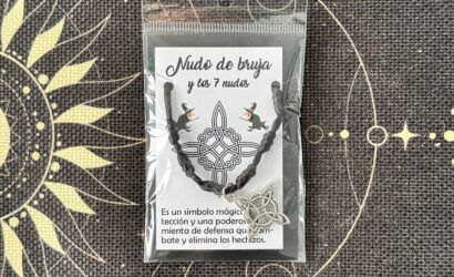 pulsera de 7 nudos con nudo de bruja ecomagic