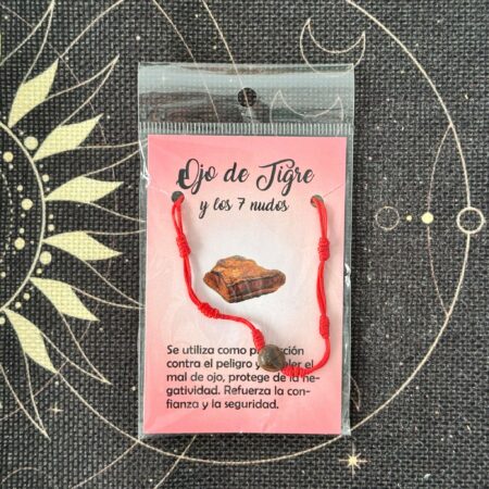 pulsera de 7 nudos de ojo de tigre ecomagic