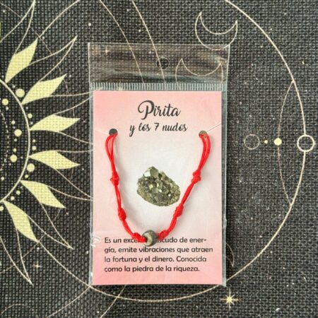 pulsera de 7 nudos de pirita ecomagic
