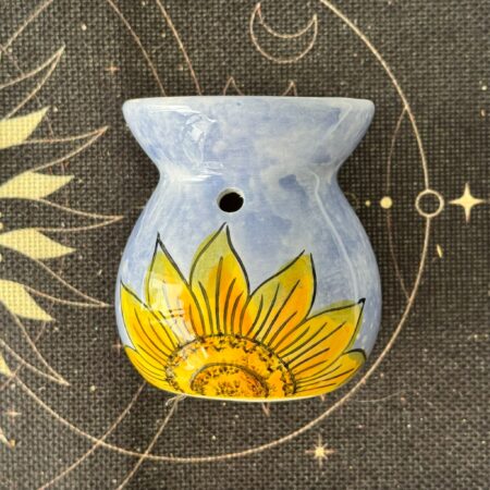 quemador de aceites de girasol otoñal de ceramica ecomagic