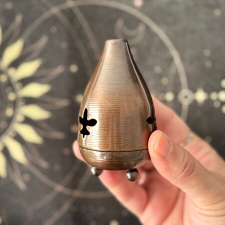 quemador de incienso de bronce calado ecomagic calidad premium