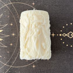 vela de soja de bruja del bosque del infierno