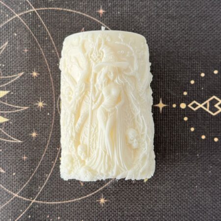 vela de soja de bruja del bosque del infierno