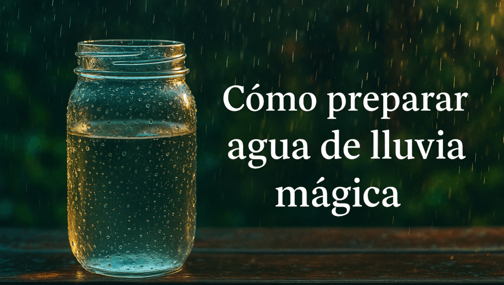 como hacer agua de lluvia mágica paso a paso