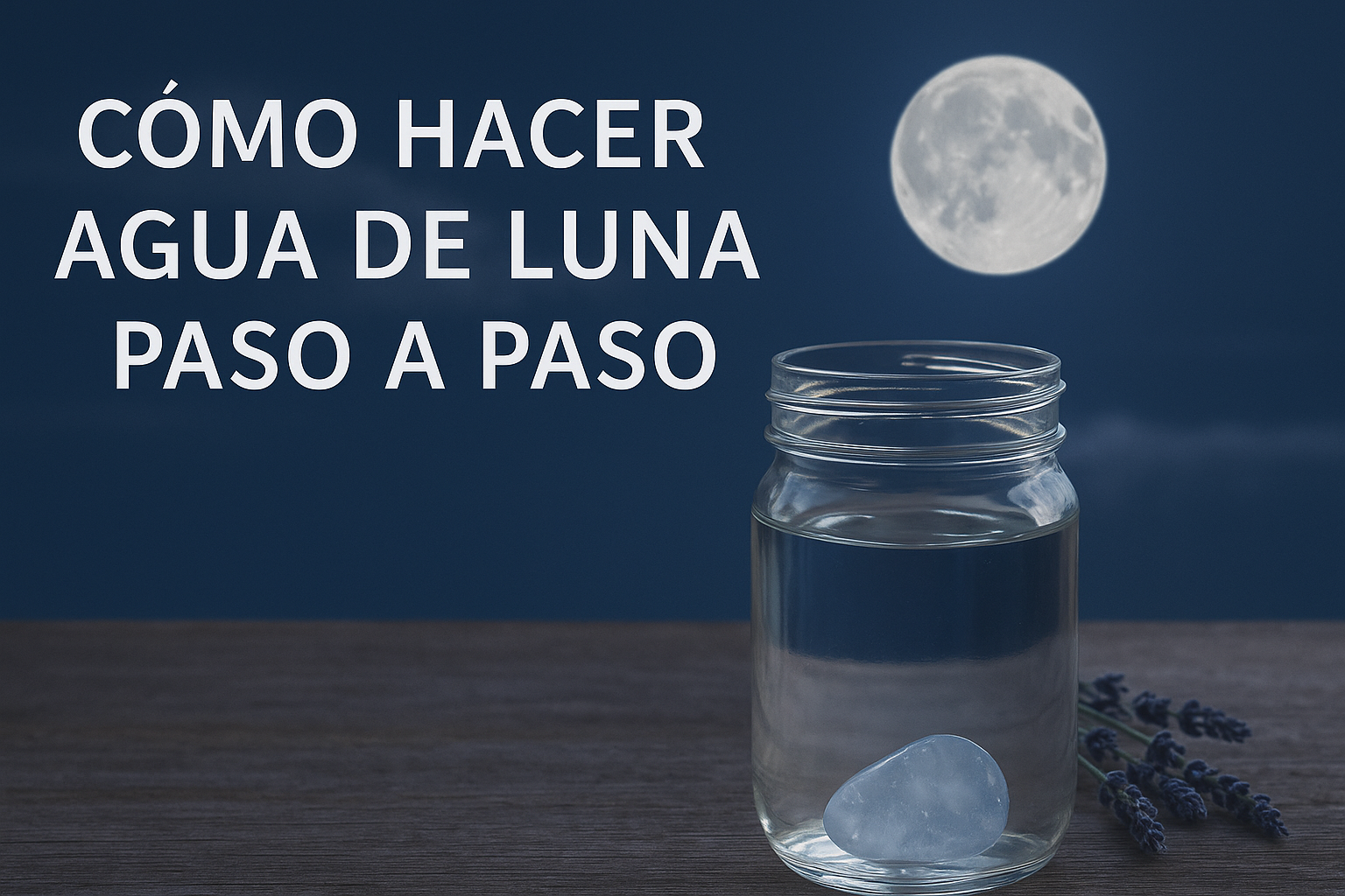 como hacer agua de luna paso a paso ecomagic