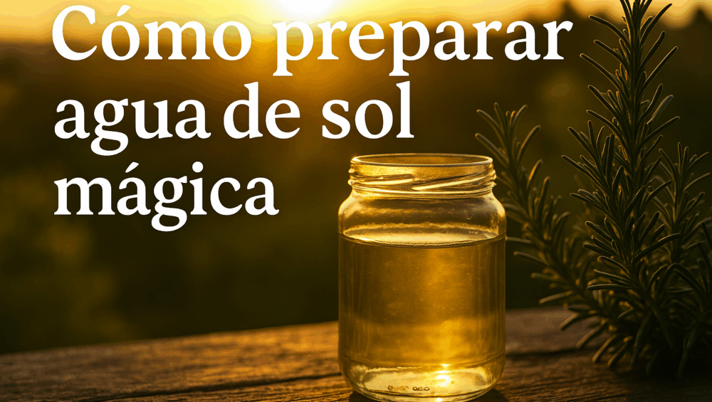 cómo preparar agua de sol mágica para rituales y hechizos en ecomagic ofrecemos la guía completa paso a paso