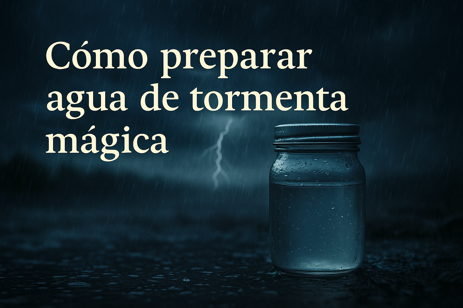 como preparar agua de tormenta paso a paso con ecomagic para rituales y hechizos de bruja
