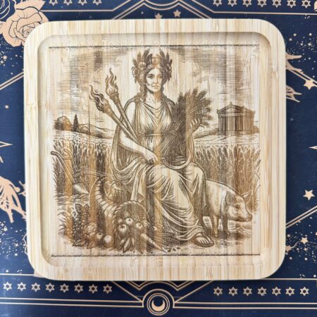 altar de bambú de la diosa demeter de la abundancia ecomagic