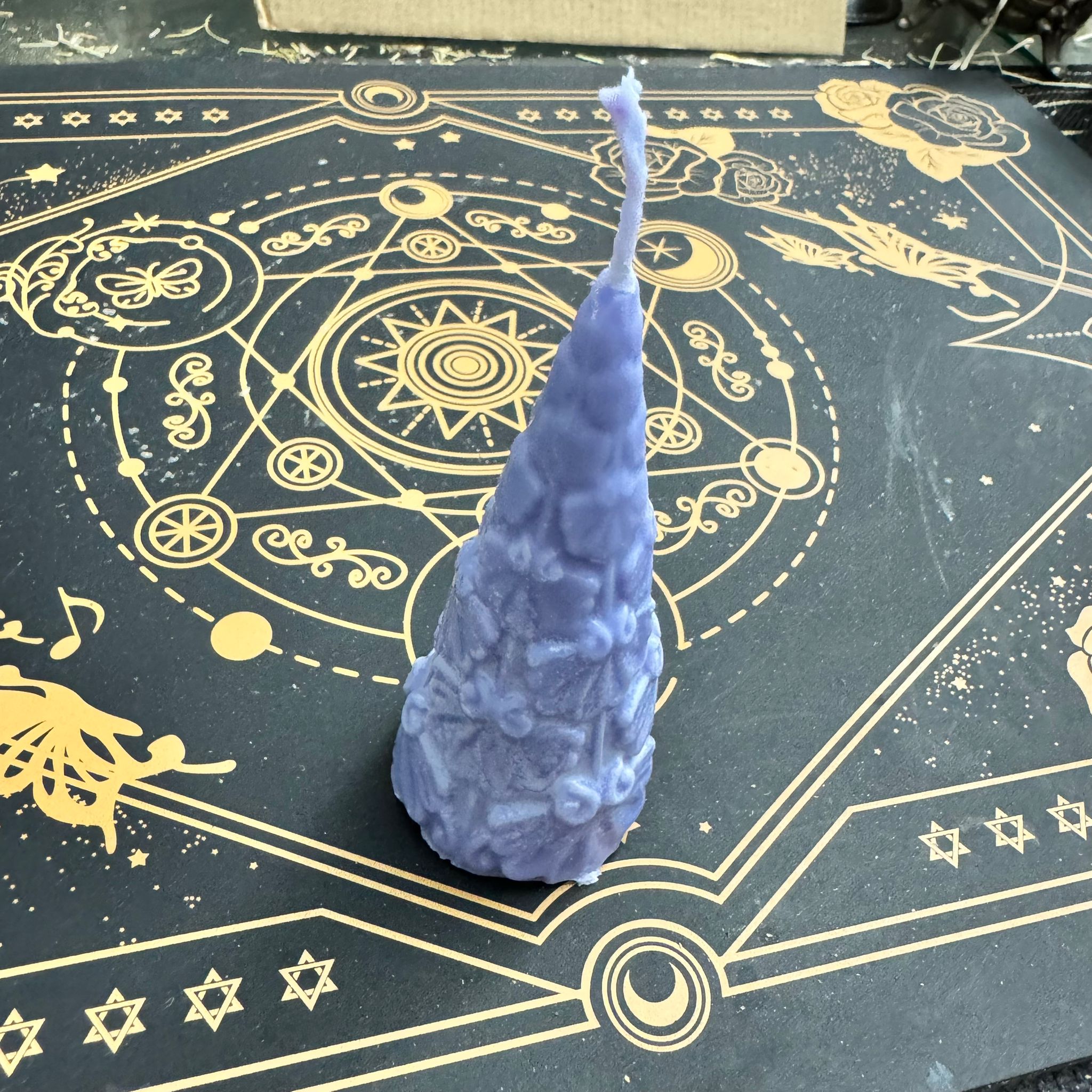 vela de árbol de yule navideña ecomagic