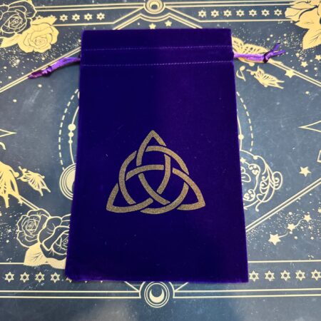 Bolsa de terciopelo con trisqueta para tarot