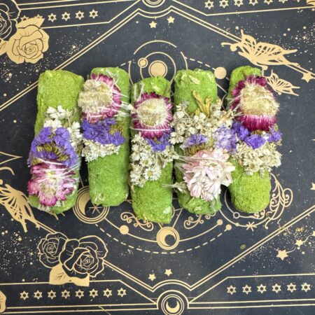 Sahumerio de salvia blanca + rebozado verde floral fresco