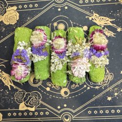 Sahumerio de salvia blanca + rebozado verde floral fresco