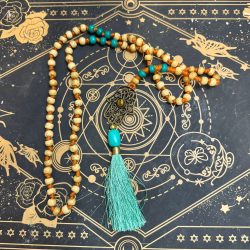 Mala Tibetano con Mano de Fátima y Ojo de Tigre