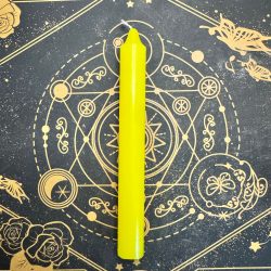 Pack de 4 velas amarillas para rituales