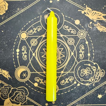 Pack de 4 velas amarillas para rituales