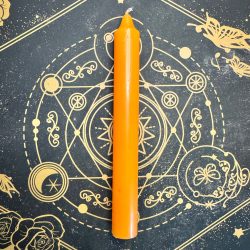 Pack de 4 velas naranjas para rituales