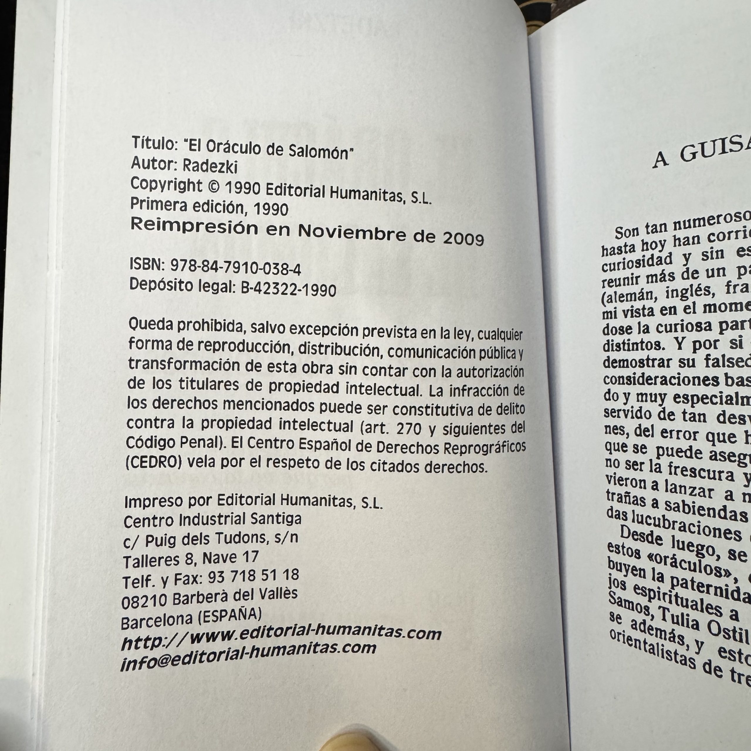 El Oráculo de Salomón o El Libro de los Destinos - Imagen 8