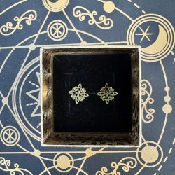 Pendientes Nudo de la Bruja Eterno - dorados