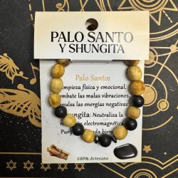 Pulsera de Palo Santo y Shungita