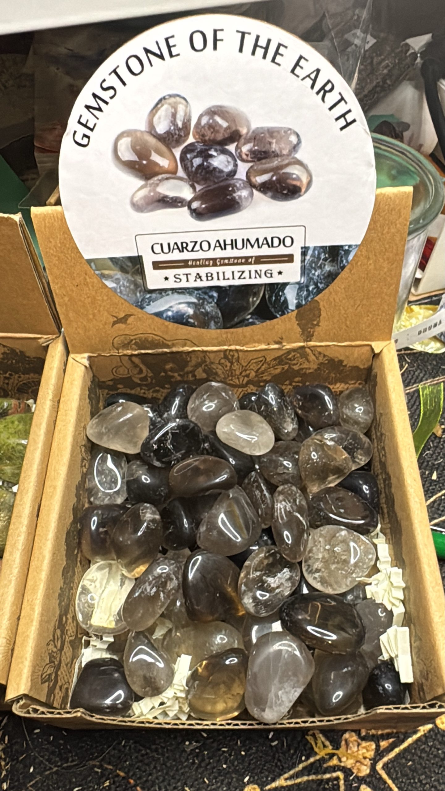 Cuarzo ahumado - rodados pulidos variados - Imagen 2