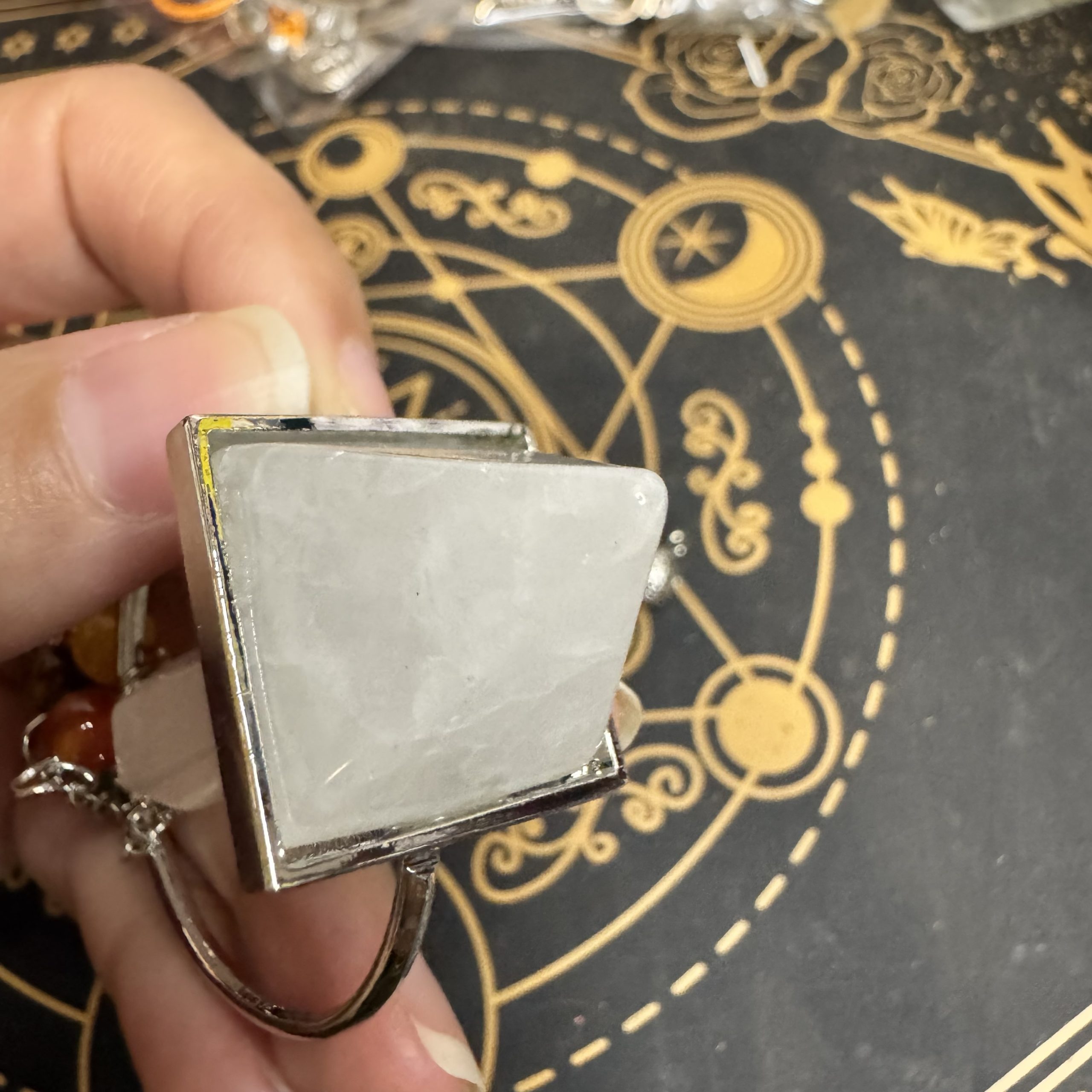 Péndulo de los 7 Chakras con Doble Punta de Cuarzo Blanco – Equilibrio y Armonía - Imagen 4
