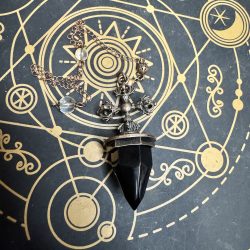 ⚡ Péndulo Vajra de Obsidiana Negra: protección, fortaleza y transformación